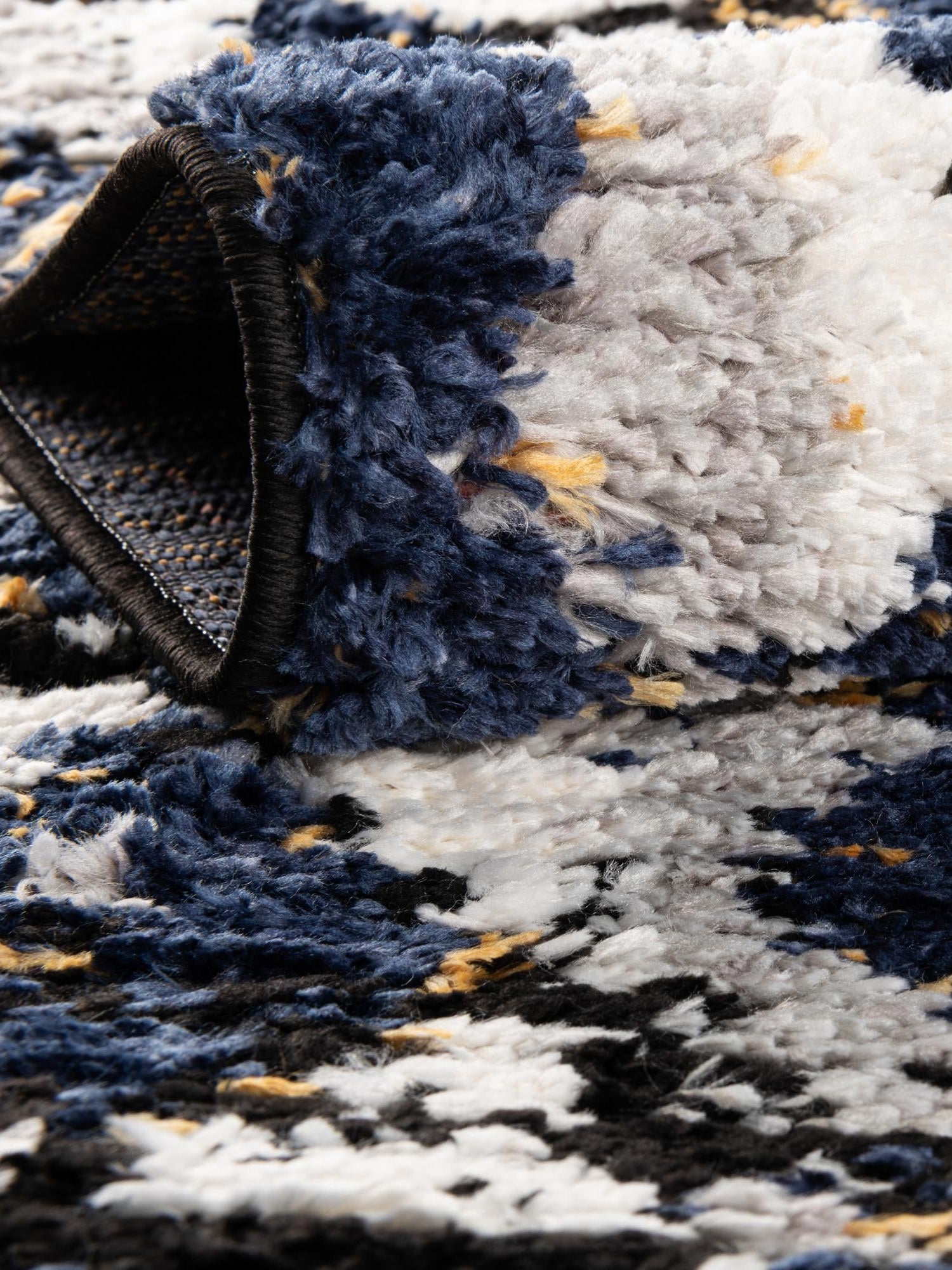 Blue 2' 7 x 12' Tagine Runner Area Rug Durable 100% Polyester Modern Unique Easy Clean Carpet for Indoor Home Decor for Sale at Rug Engine