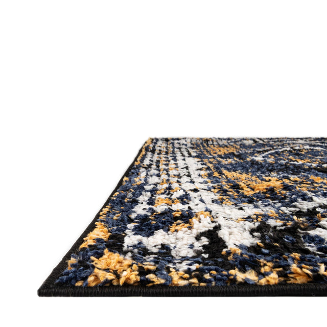 Blue 2' x 10' Tagine Runner Area Rug Durable 100% Polyester Modern Unique Easy Clean Carpet for Indoor Home Decor for Sale at Rug Engine