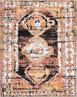 Terracotta 7' 10 x 10' Tagine Rectangle Area Rug Durable 100% Polyester Modern Unique Easy Clean Carpet for Indoor Home Decor for Sale at Rug Engine