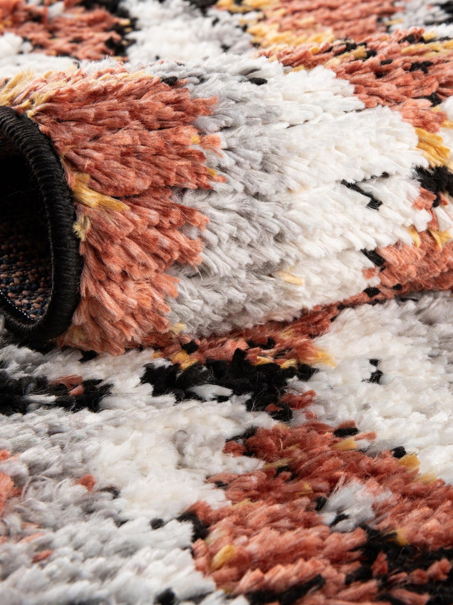 Terracotta 5' 3 x 5' 3 Tagine Square Area Rug Durable 100% Polyester Modern Unique Easy Clean Carpet for Indoor Home Decor for Sale at Rug Engine