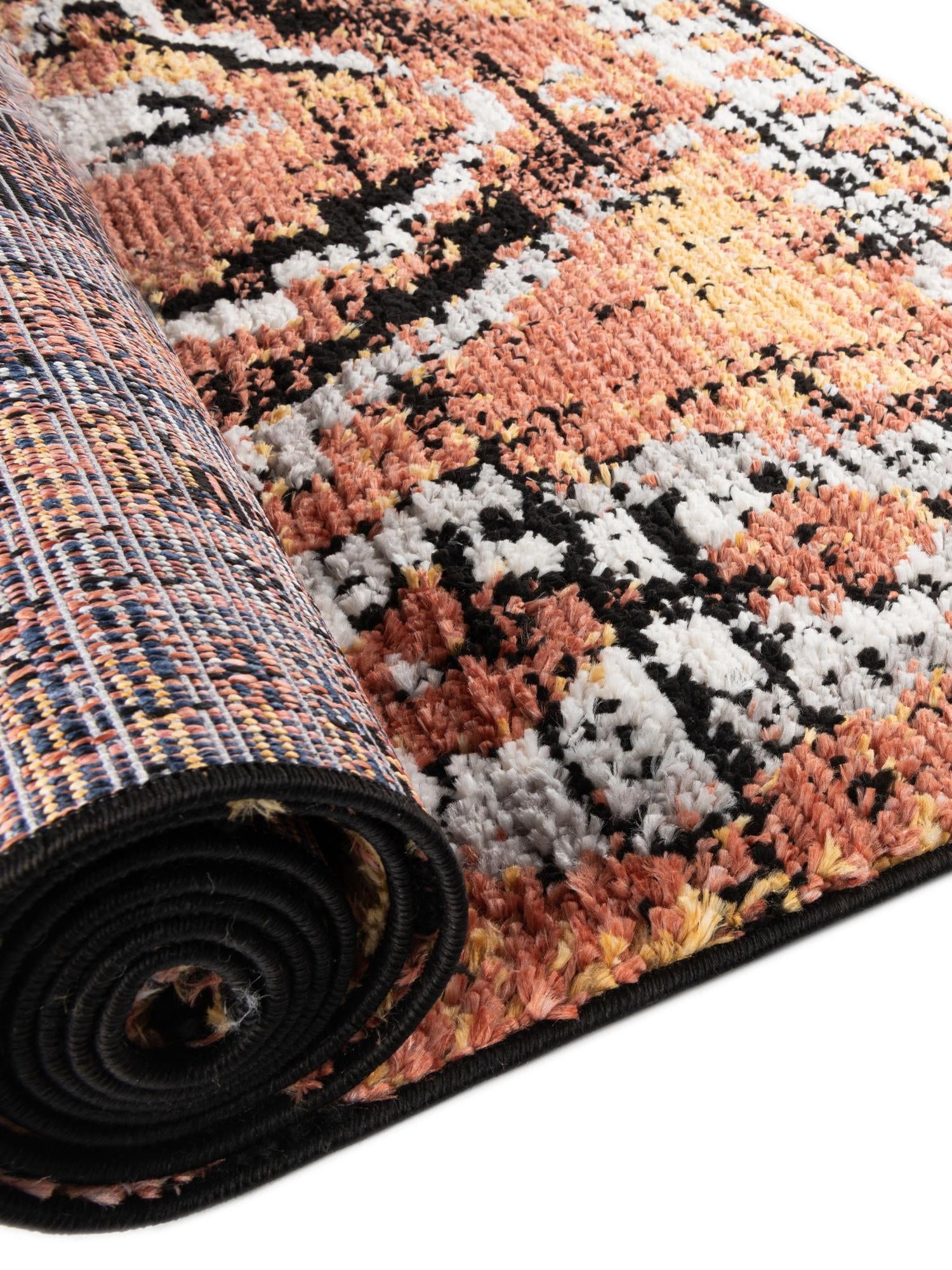 Terracotta 5' 3 x 5' 3 Tagine Octagon Area Rug Durable 100% Polyester Modern Unique Easy Clean Carpet for Indoor Home Decor for Sale at Rug Engine