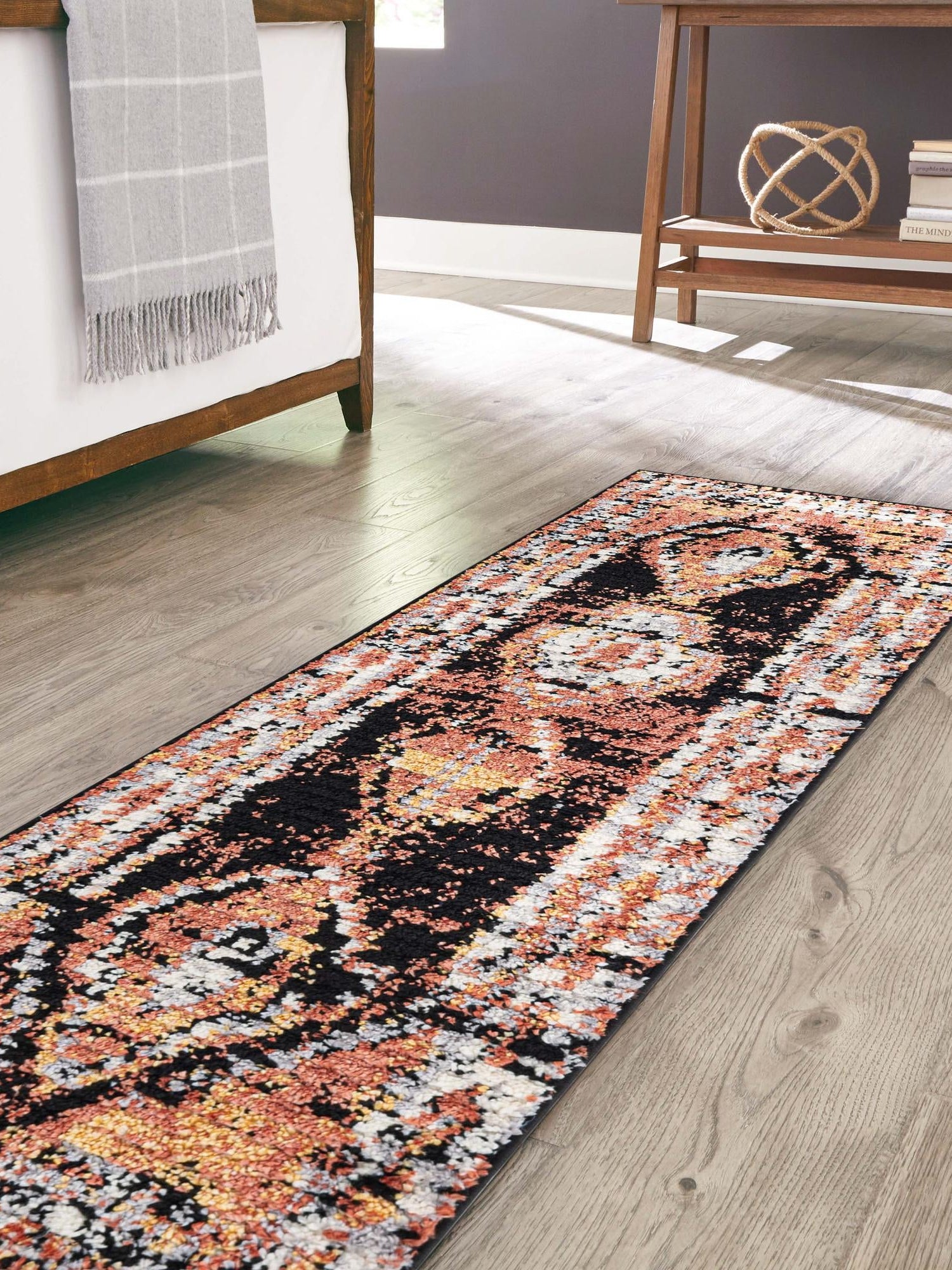 Terracotta 2' 7 x 12' Tagine Runner Area Rug Durable 100% Polyester Modern Unique Easy Clean Carpet for Indoor Home Decor for Sale at Rug Engine