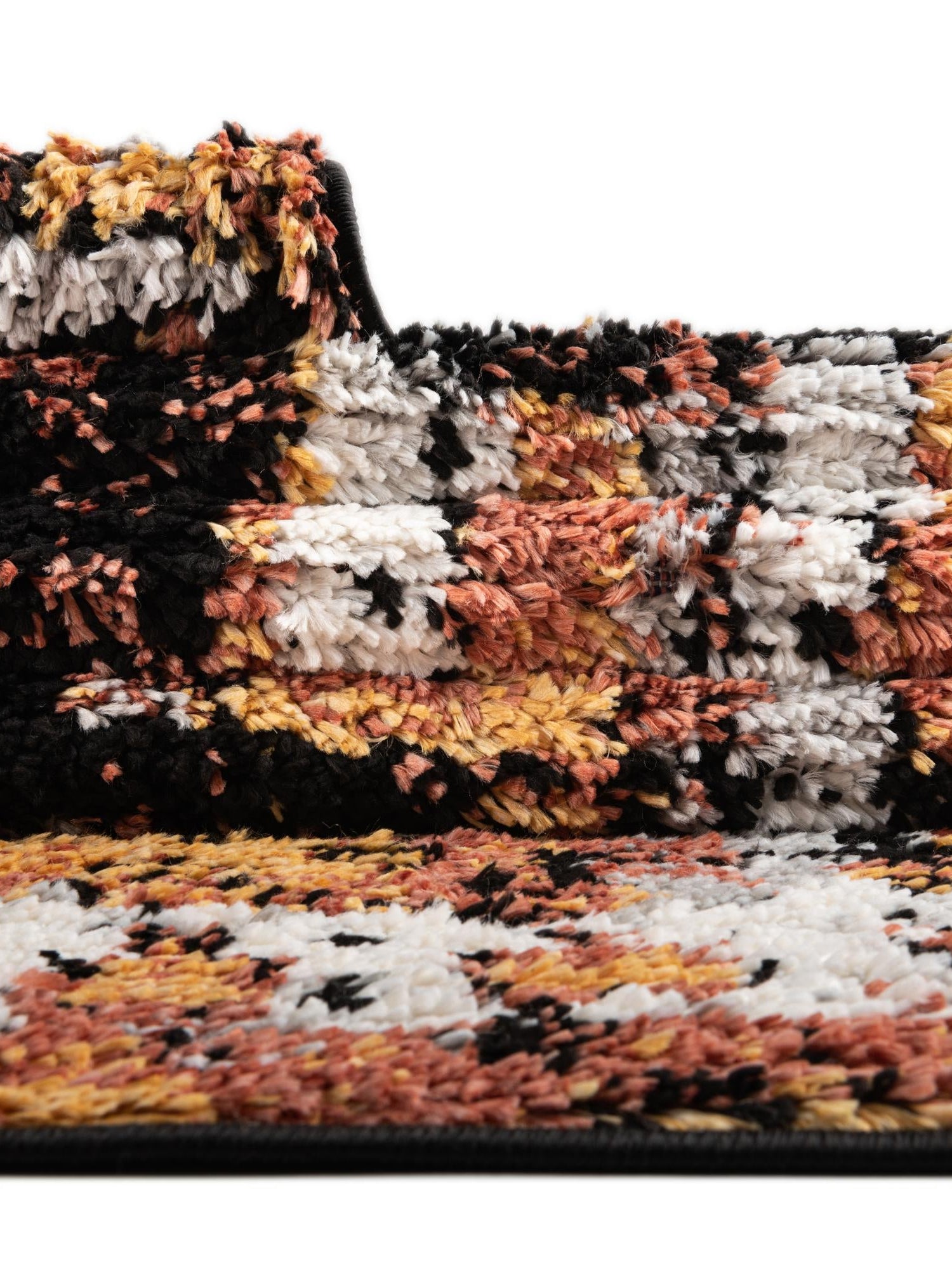 Terracotta 2' 7 x 12' Tagine Runner Area Rug Durable 100% Polyester Modern Unique Easy Clean Carpet for Indoor Home Decor for Sale at Rug Engine