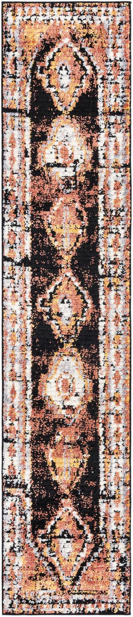 Terracotta 2' x 10' Tagine Runner Area Rug Durable 100% Polyester Modern Unique Easy Clean Carpet for Indoor Home Decor for Sale at Rug Engine