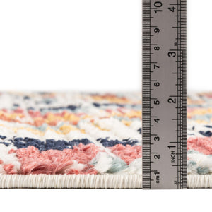 Ivory 3' 3 x 5' 3 Tagine Rectangle Area Rug Durable 100% Polyester Modern Unique Easy Clean Carpet for Indoor Home Decor for Sale at Rug Engine