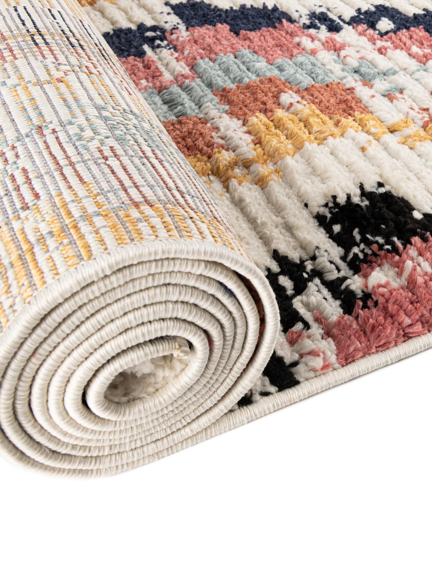 Ivory 2' x 3' Tagine Rectangle Area Rug Durable 100% Polyester Modern Unique Easy Clean Carpet for Indoor Home Decor for Sale at Rug Engine