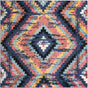 Blue 7' 10 x 7' 10 Tagine Square Area Rug Durable 100% Polyester Modern Unique Easy Clean Carpet for Indoor Home Decor for Sale at Rug Engine
