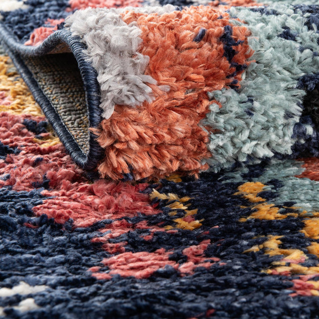 Blue 7' 10 x 7' 10 Tagine Octagon Area Rug Durable 100% Polyester Modern Unique Easy Clean Carpet for Indoor Home Decor for Sale at Rug Engine