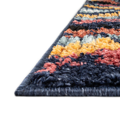 Blue 7' 10 x 7' 10 Tagine Octagon Area Rug Durable 100% Polyester Modern Unique Easy Clean Carpet for Indoor Home Decor for Sale at Rug Engine