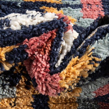Blue 7' 10 x 7' 10 Tagine Octagon Area Rug Durable 100% Polyester Modern Unique Easy Clean Carpet for Indoor Home Decor for Sale at Rug Engine