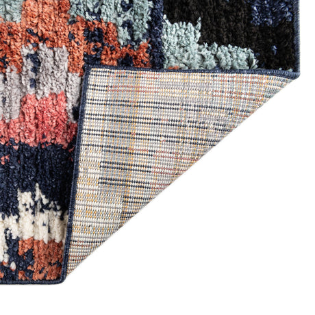 Blue 7' 10 x 7' 10 Tagine Octagon Area Rug Durable 100% Polyester Modern Unique Easy Clean Carpet for Indoor Home Decor for Sale at Rug Engine