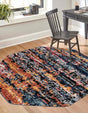 Multicolor 5' 3 x 5' 3 Tagine Octagon Area Rug Durable 100% Polyester Modern Unique Easy Clean Carpet for Indoor Home Decor for Sale at Rug Engine