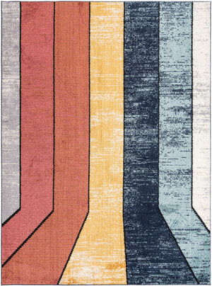 Multicolor 9' 10 x 13' Tagine Rectangle Area Rug Durable 100% Polyester Modern Unique Easy Clean Carpet for Indoor Home Decor for Sale at Rug Engine