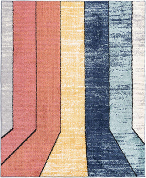 Multicolor 7' 10 x 10' Tagine Rectangle Area Rug Durable 100% Polyester Modern Unique Easy Clean Carpet for Indoor Home Decor for Sale at Rug Engine