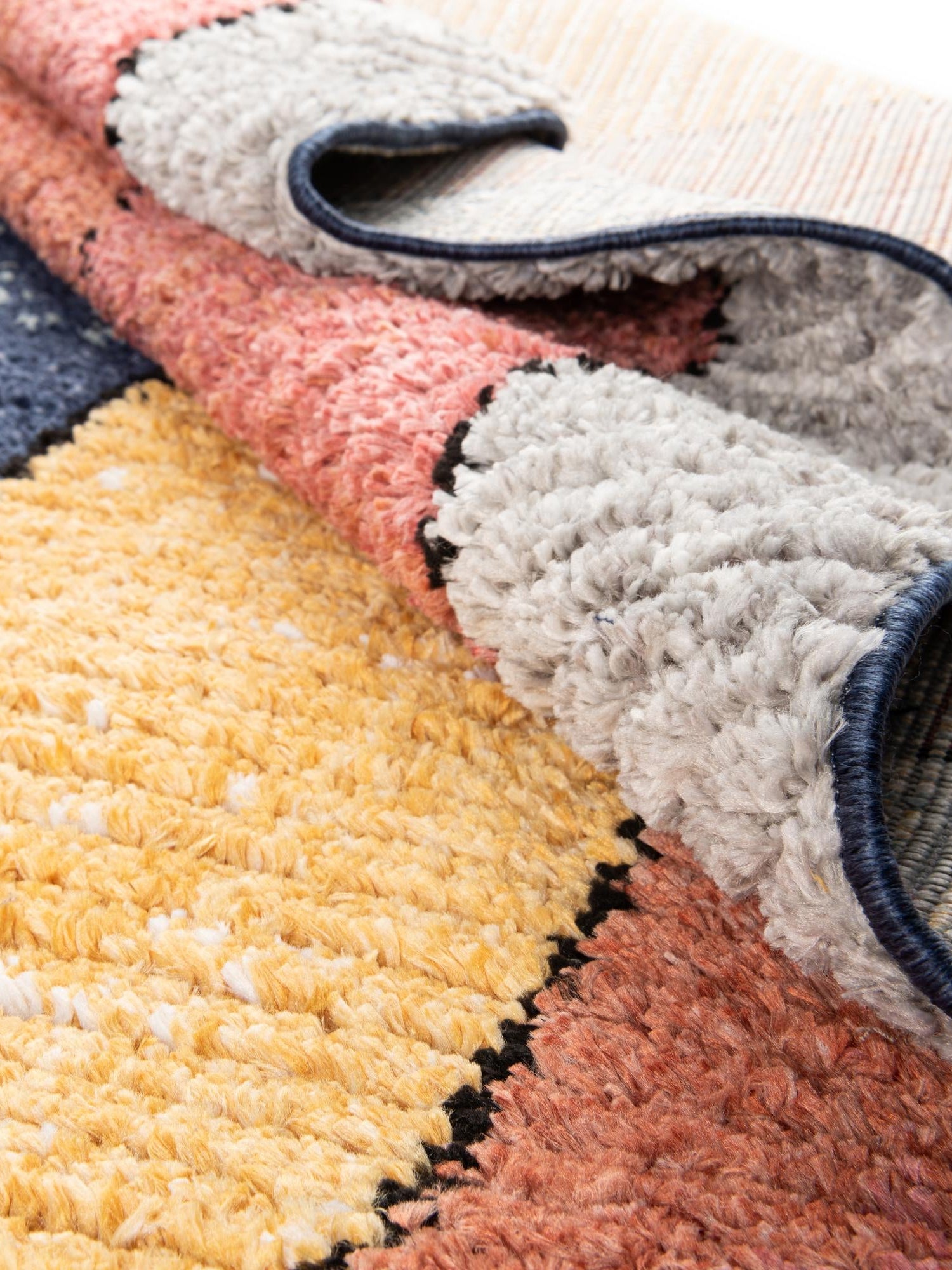 Multicolor 5' 3 x 8' Tagine Rectangle Area Rug Durable 100% Polyester Modern Unique Easy Clean Carpet for Indoor Home Decor for Sale at Rug Engine