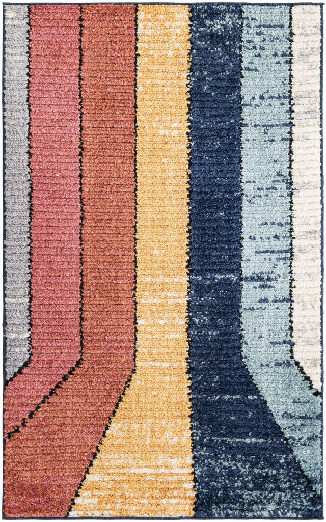 Multicolor 3' 3 x 5' 3 Tagine Rectangle Area Rug Durable 100% Polyester Modern Unique Easy Clean Carpet for Indoor Home Decor for Sale at Rug Engine