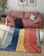 Multicolor 5' 3 x 5' 3 Tagine Square Area Rug Durable 100% Polyester Modern Unique Easy Clean Carpet for Indoor Home Decor for Sale at Rug Engine