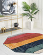 Multicolor 5' 3 x 5' 3 Tagine Octagon Area Rug Durable 100% Polyester Modern Unique Easy Clean Carpet for Indoor Home Decor for Sale at Rug Engine