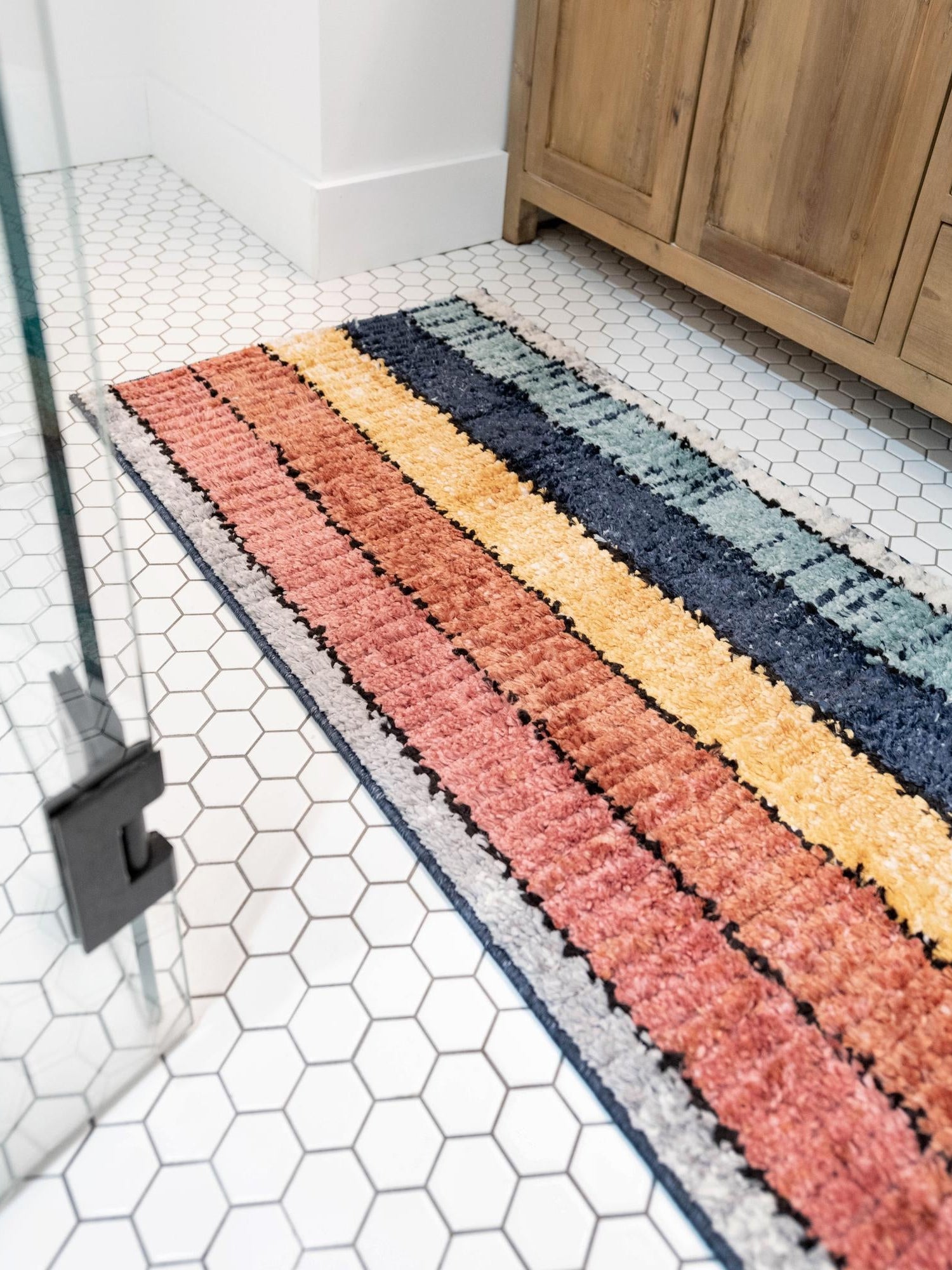 Multicolor 2' x 10' Tagine Runner Area Rug Durable 100% Polyester Modern Unique Easy Clean Carpet for Indoor Home Decor for Sale at Rug Engine