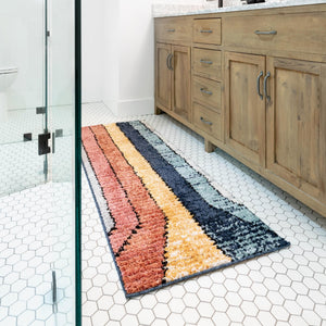 Multicolor 2' 7 x 12' Tagine Runner Area Rug Durable 100% Polyester Modern Unique Easy Clean Carpet for Indoor Home Decor for Sale at Rug Engine