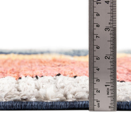 Multicolor 2' 7 x 12' Tagine Runner Area Rug Durable 100% Polyester Modern Unique Easy Clean Carpet for Indoor Home Decor for Sale at Rug Engine