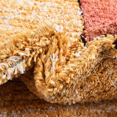 Multicolor 2' x 6' Tagine Runner Area Rug Durable 100% Polyester Modern Unique Easy Clean Carpet for Indoor Home Decor for Sale at Rug Engine