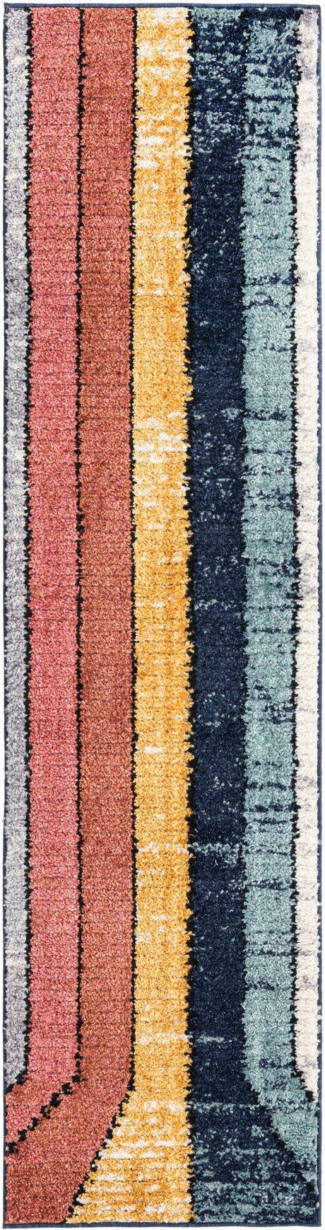 Multicolor 2' x 7' 10 Tagine Runner Area Rug Durable 100% Polyester Modern Unique Easy Clean Carpet for Indoor Home Decor for Sale at Rug Engine
