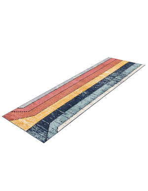 Multicolor 2' 7 x 12' Tagine Runner Area Rug Durable 100% Polyester Modern Unique Easy Clean Carpet for Indoor Home Decor for Sale at Rug Engine