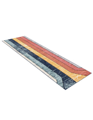 Multicolor 2' 7 x 12' Tagine Runner Area Rug Durable 100% Polyester Modern Unique Easy Clean Carpet for Indoor Home Decor for Sale at Rug Engine