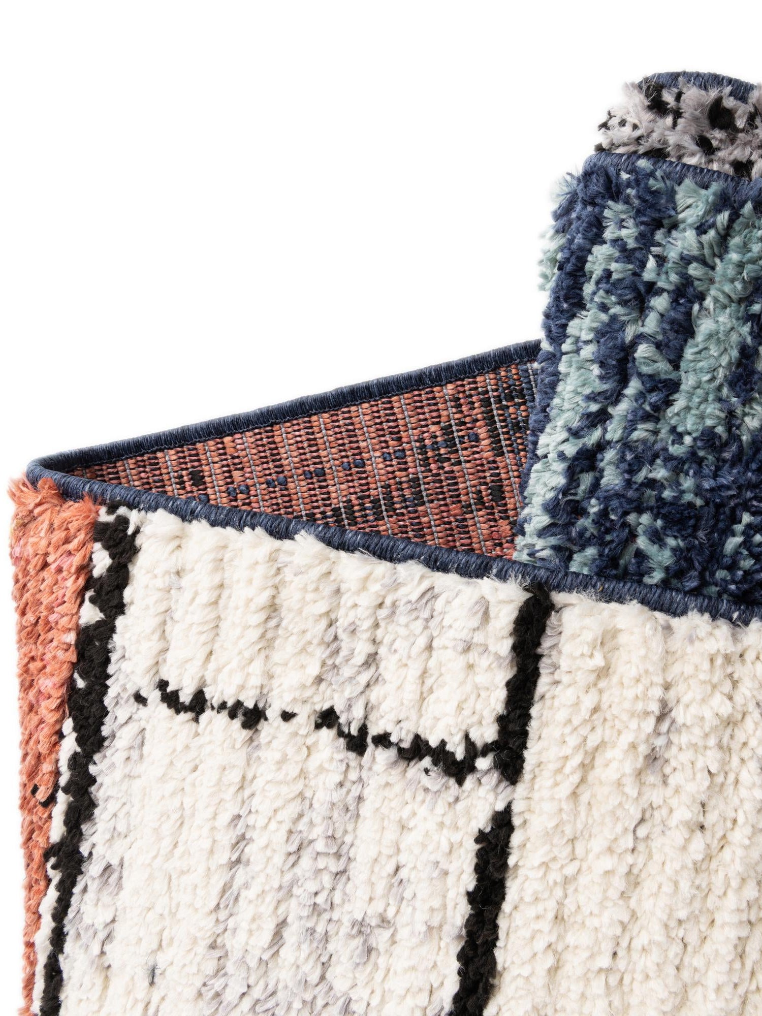 Multicolor 2' x 10' Tagine Runner Area Rug Durable 100% Polyester Modern Unique Easy Clean Carpet for Indoor Home Decor for Sale at Rug Engine