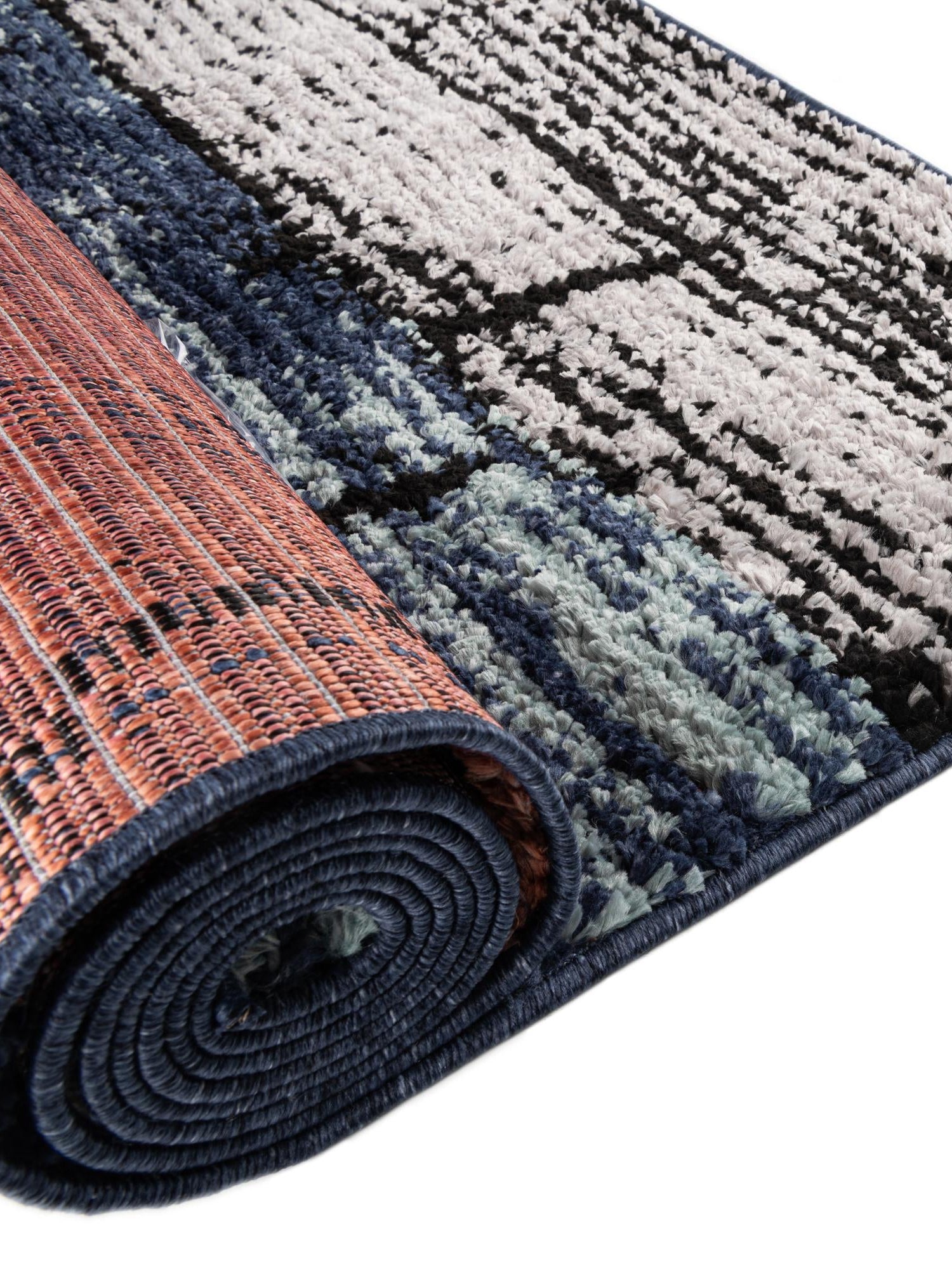 Multicolor 2' x 10' Tagine Runner Area Rug Durable 100% Polyester Modern Unique Easy Clean Carpet for Indoor Home Decor for Sale at Rug Engine