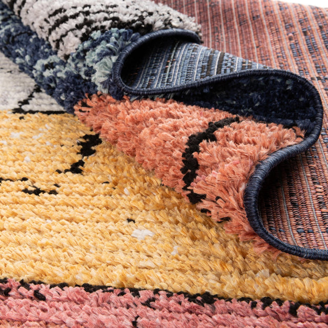 Multicolor 2' x 7' 10 Tagine Runner Area Rug Durable 100% Polyester Modern Unique Easy Clean Carpet for Indoor Home Decor for Sale at Rug Engine