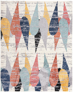 Ivory 7' 10 x 10' Tagine Rectangle Area Rug Durable 100% Polyester Modern Unique Easy Clean Carpet for Indoor Home Decor for Sale at Rug Engine