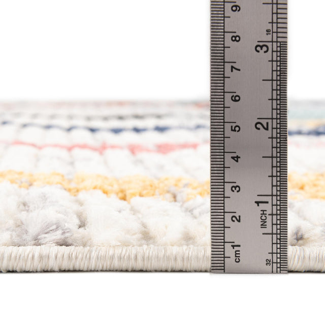 Ivory 7' 10 x 7' 10 Tagine Octagon Area Rug Durable 100% Polyester Modern Unique Easy Clean Carpet for Indoor Home Decor for Sale at Rug Engine