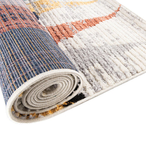 Ivory 5' 3 x 5' 3 Tagine Octagon Area Rug Durable 100% Polyester Modern Unique Easy Clean Carpet for Indoor Home Decor for Sale at Rug Engine