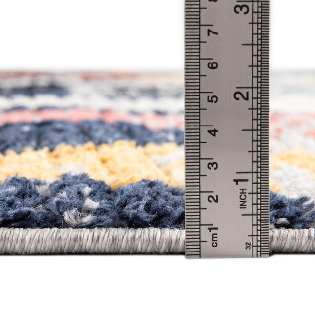 Blue 7' 10 x 7' 10 Tagine Octagon Area Rug Durable 100% Polyester Modern Unique Easy Clean Carpet for Indoor Home Decor for Sale at Rug Engine
