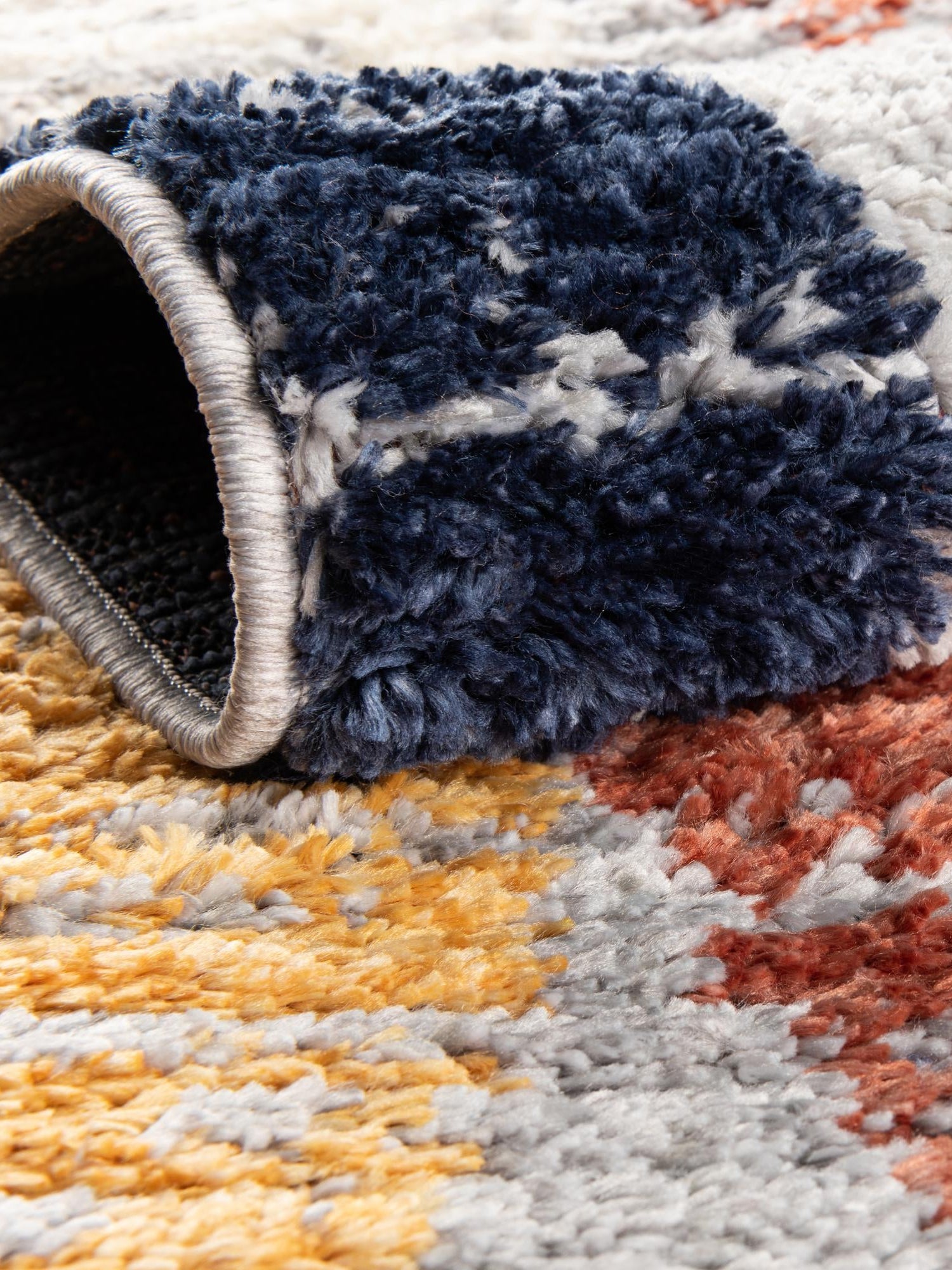 Blue 7' 10 x 7' 10 Tagine Octagon Area Rug Durable 100% Polyester Modern Unique Easy Clean Carpet for Indoor Home Decor for Sale at Rug Engine