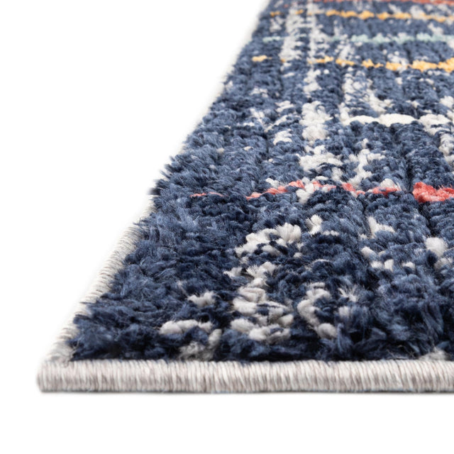 Blue 7' 10 x 7' 10 Tagine Octagon Area Rug Durable 100% Polyester Modern Unique Easy Clean Carpet for Indoor Home Decor for Sale at Rug Engine