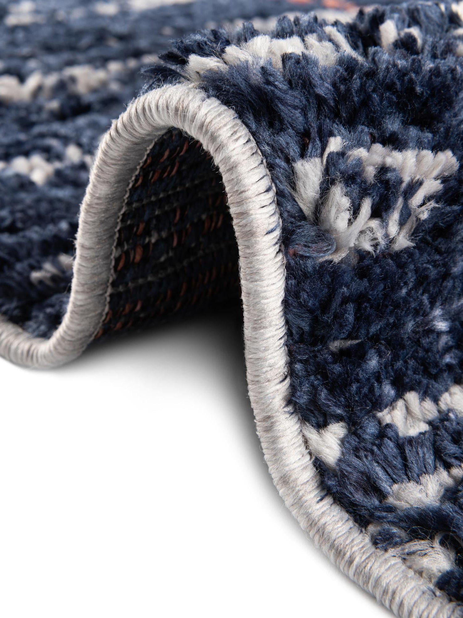 Blue 2' 7 x 12' Tagine Runner Area Rug Durable 100% Polyester Modern Unique Easy Clean Carpet for Indoor Home Decor for Sale at Rug Engine