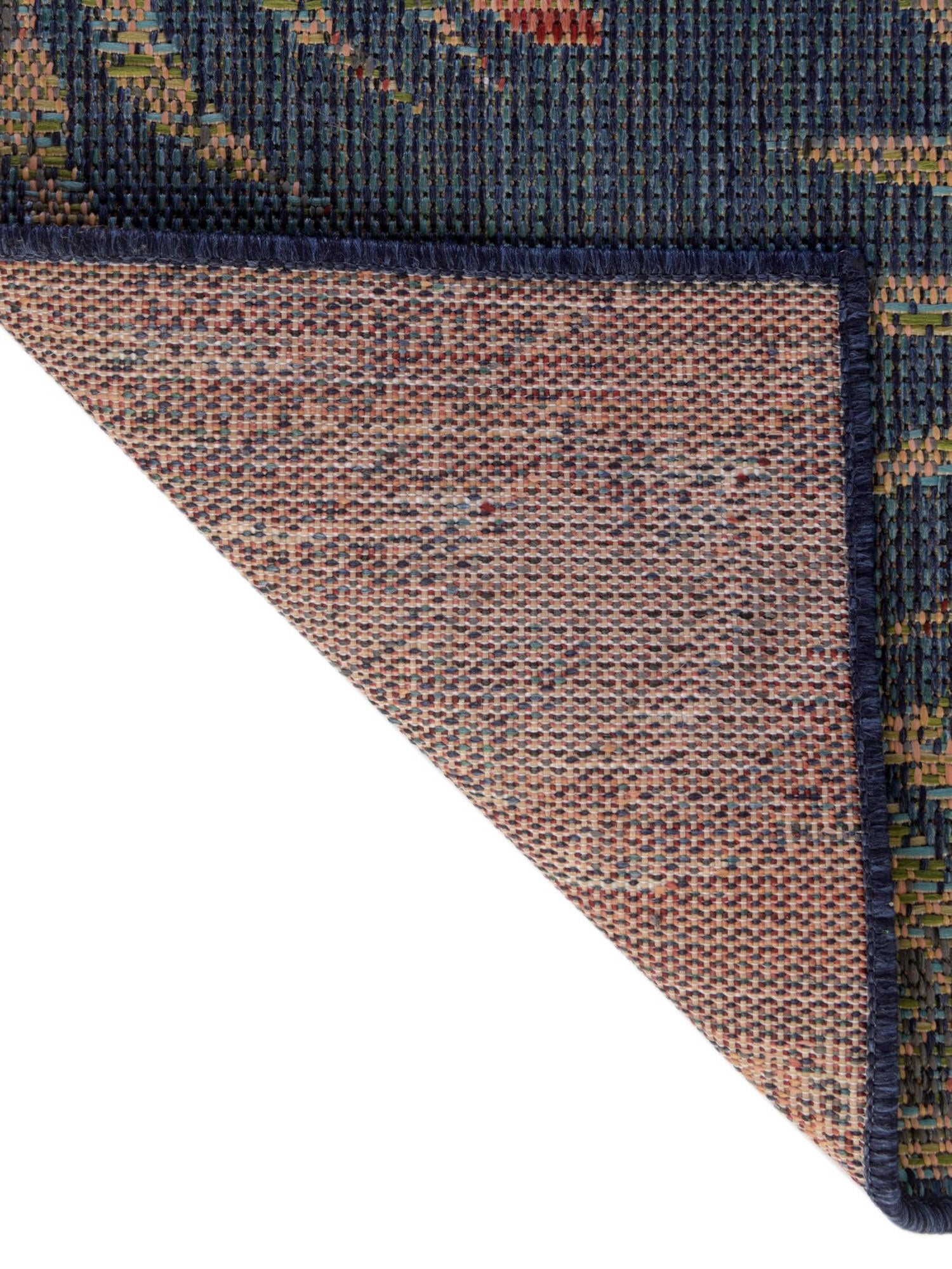 Navy Blue 9' x 12' Baja Outdoor Rectangle Area Rug Weather Resistant for Patio, Deck, Terrace, Balcony, Porch 100% Polypropylene Modern Outside Decor for Sale at Rug Engine