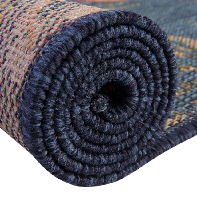 Navy Blue 2' x 2' 11 Baja Outdoor Rectangle Area Rug Weather Resistant for Patio, Deck, Terrace, Balcony, Porch 100% Polypropylene Modern Outside Decor for Sale at Rug Engine