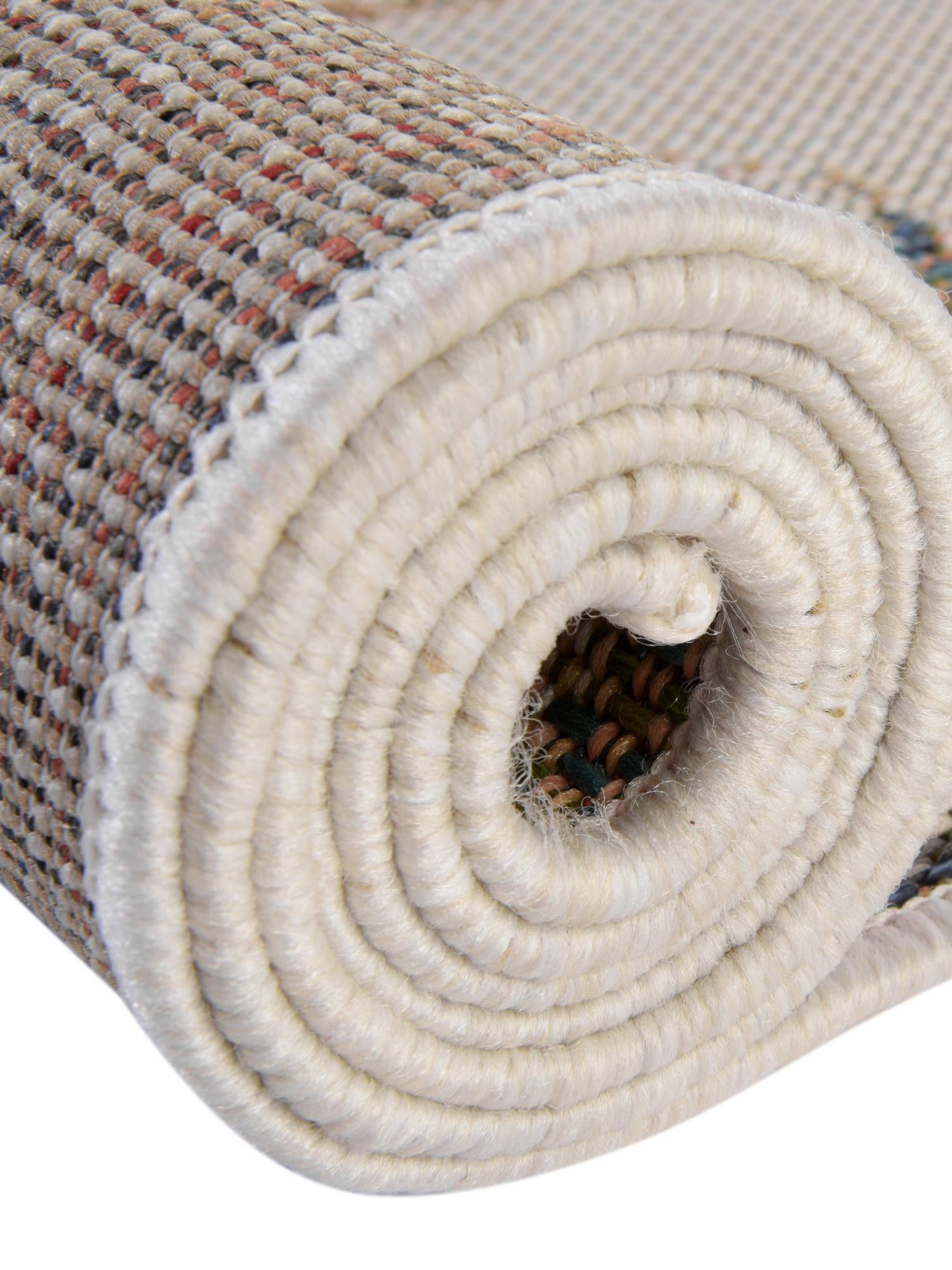 Ivory 3' 3 x 3' 3 Baja Outdoor Round Area Rug Weather Resistant for Patio, Deck, Terrace, Balcony, Porch 100% Polypropylene Modern Outside Decor for Sale at Rug Engine