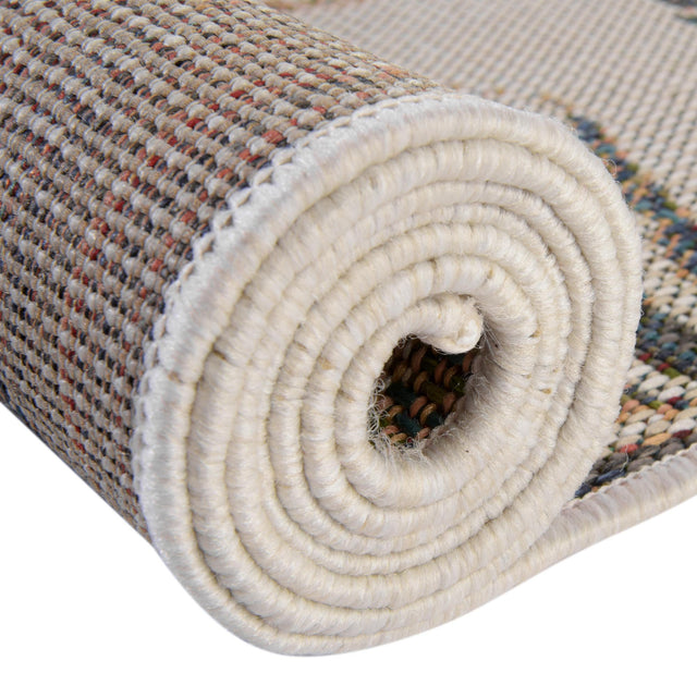 Ivory 2' x 5' 11 Baja Outdoor Runner Area Rug Weather Resistant for Patio, Deck, Terrace, Balcony, Porch 100% Polypropylene Modern Outside Decor for Sale at Rug Engine