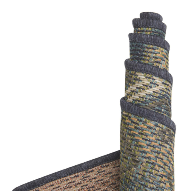 Navy Blue 3' 11 x 5' 11 Baja Outdoor Rectangle Area Rug Weather Resistant for Patio, Deck, Terrace, Balcony, Porch 100% Polypropylene Modern Outside Decor for Sale at Rug Engine