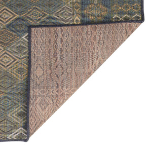 Navy Blue 7' 10 x 7' 10 Baja Outdoor Square Area Rug Weather Resistant for Patio, Deck, Terrace, Balcony, Porch 100% Polypropylene Modern Outside Decor for Sale at Rug Engine