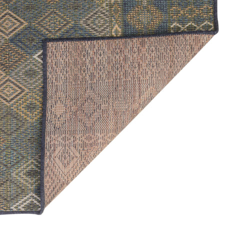 Navy Blue 7' 10 x 7' 10 Baja Outdoor Square Area Rug Weather Resistant for Patio, Deck, Terrace, Balcony, Porch 100% Polypropylene Modern Outside Decor for Sale at Rug Engine