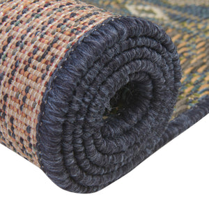Navy Blue 2' x 7' 10 Baja Outdoor Runner Area Rug Weather Resistant for Patio, Deck, Terrace, Balcony, Porch 100% Polypropylene Modern Outside Decor for Sale at Rug Engine