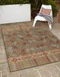 Multicolor 2' x 2' 11 Baja Outdoor Rectangle Area Rug Weather Resistant for Patio, Deck, Terrace, Balcony, Porch 100% Polypropylene Modern Outside Decor for Sale at Rug Engine
