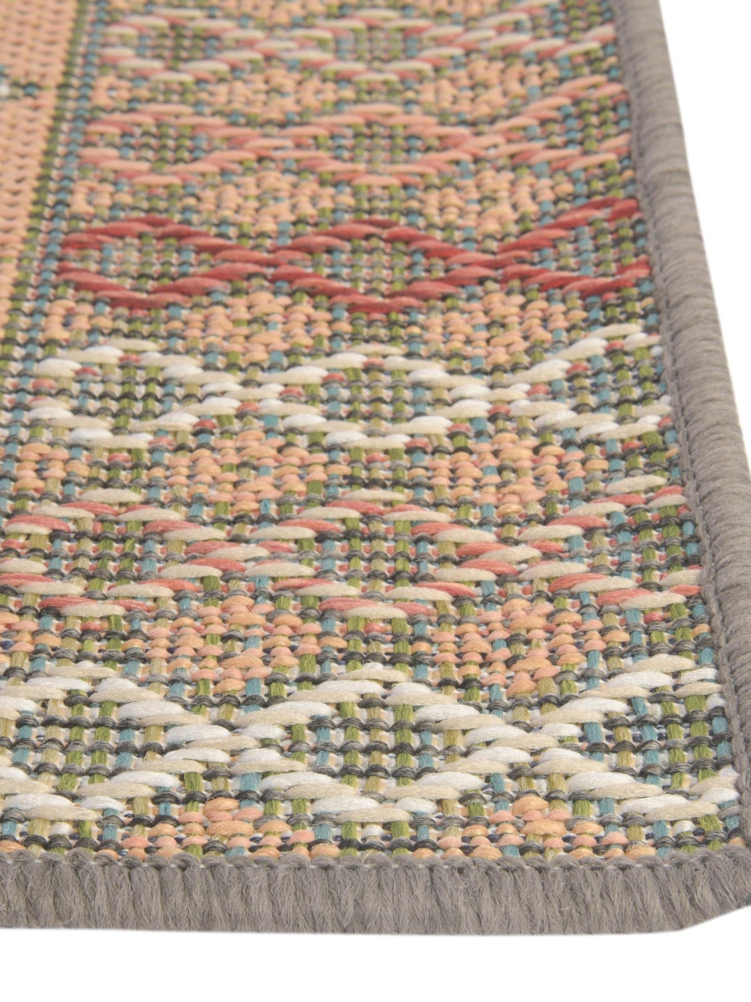 Multicolor 2' x 2' 11 Baja Outdoor Rectangle Area Rug Weather Resistant for Patio, Deck, Terrace, Balcony, Porch 100% Polypropylene Modern Outside Decor for Sale at Rug Engine