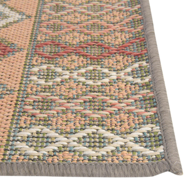 Multicolor 2' x 2' 11 Baja Outdoor Rectangle Area Rug Weather Resistant for Patio, Deck, Terrace, Balcony, Porch 100% Polypropylene Modern Outside Decor for Sale at Rug Engine